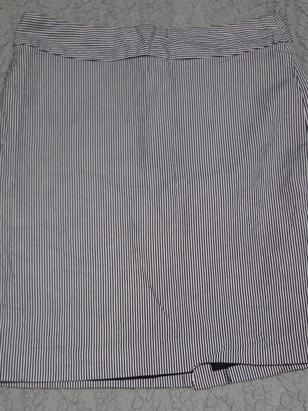 Banana Republic Blue and White Pinstripe Pencil Skirt